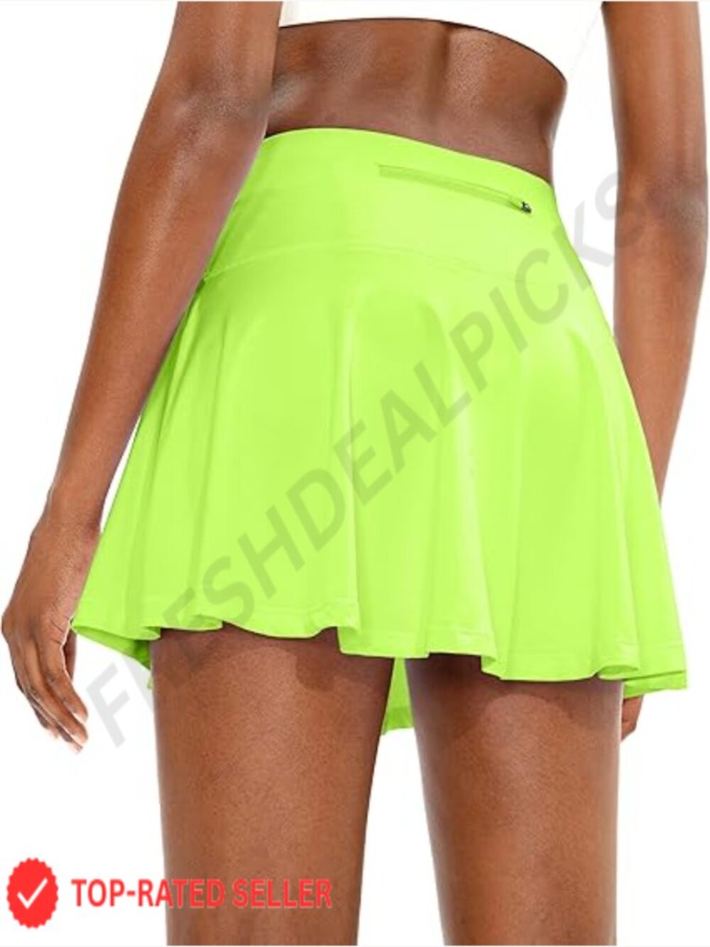 Pleated Tennis Skirt with 4 Pockets High Waisted Athletic Golf Skort for Running